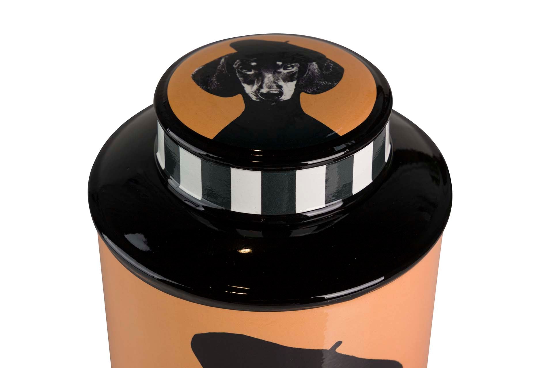 TIBOR CERAMIC TECKEL 17x17x32 CM