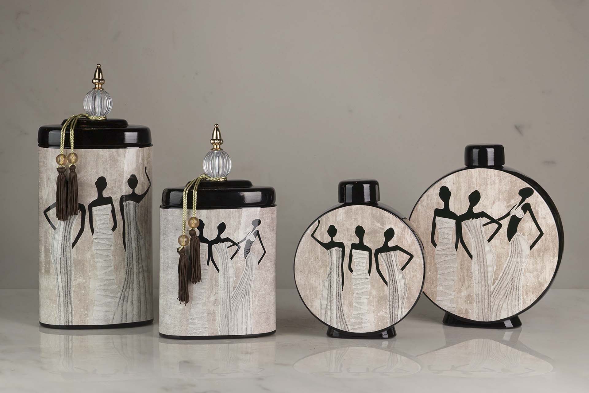 TIBOR CERAMICA AFRICANAS 21x11x38 CM
