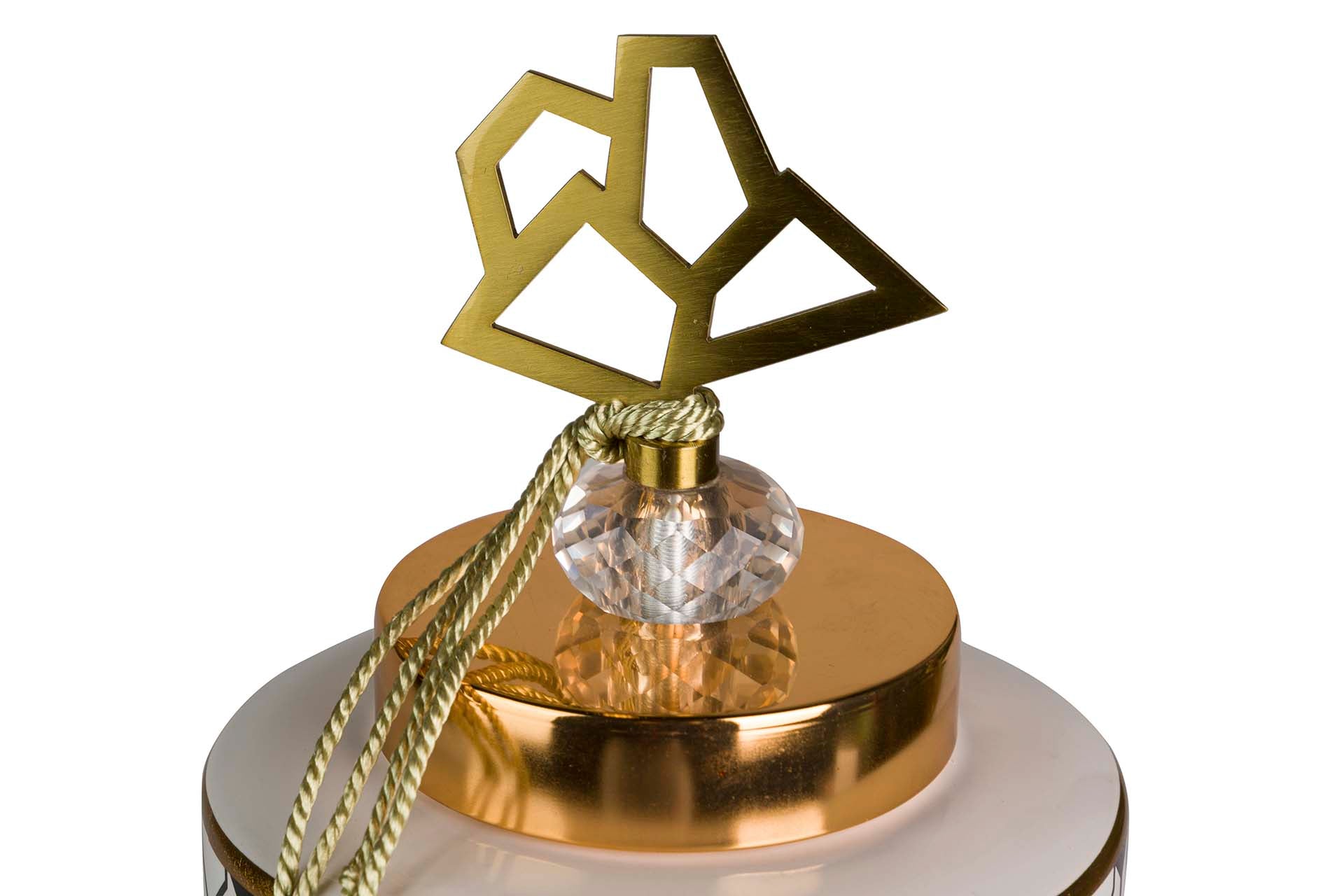 GEOMETRIC CERAMIC TIBOR 16x16x37 CM