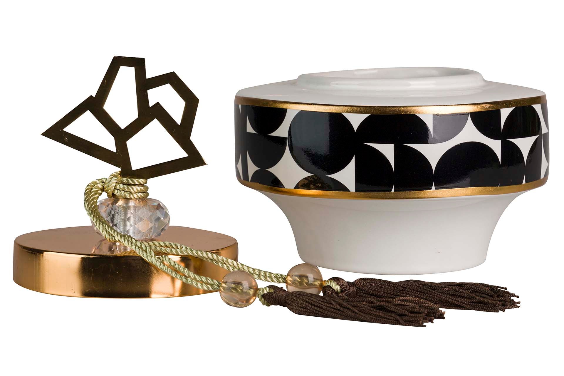 GEOMETRIC CERAMIC TIBOR 18x18x22 CM