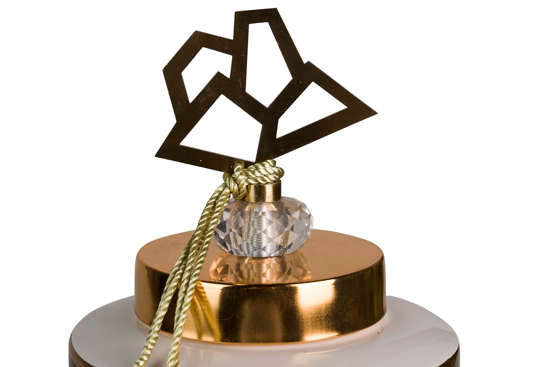 GEOMETRIC CERAMIC TIBOR 16x16x37 CM