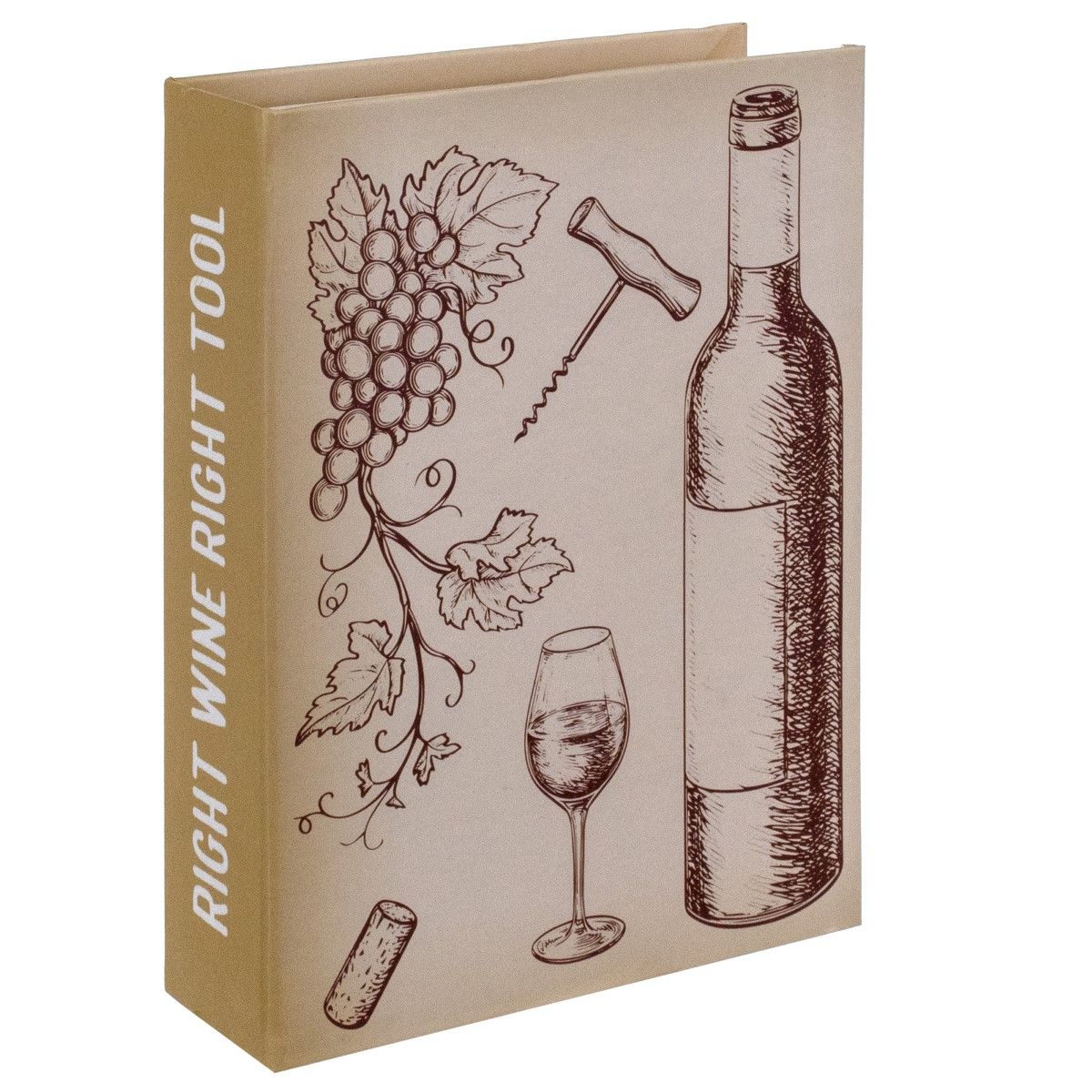 Caja Libro Set Vino 2 Pcs