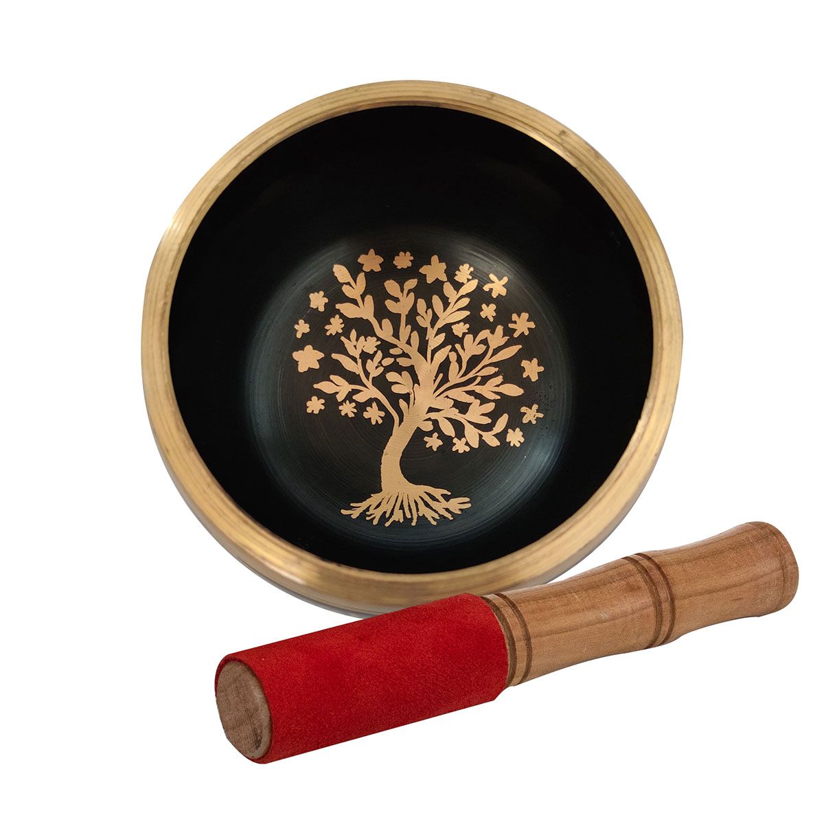 Brass Bowl with Stick