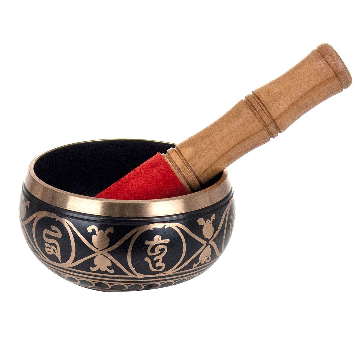 Brass Bowl with Stick