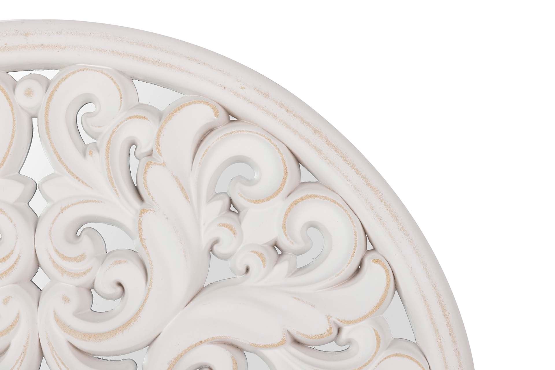 CUADRO MADERA CALADA CON ESPEJO 50x3x50 CM