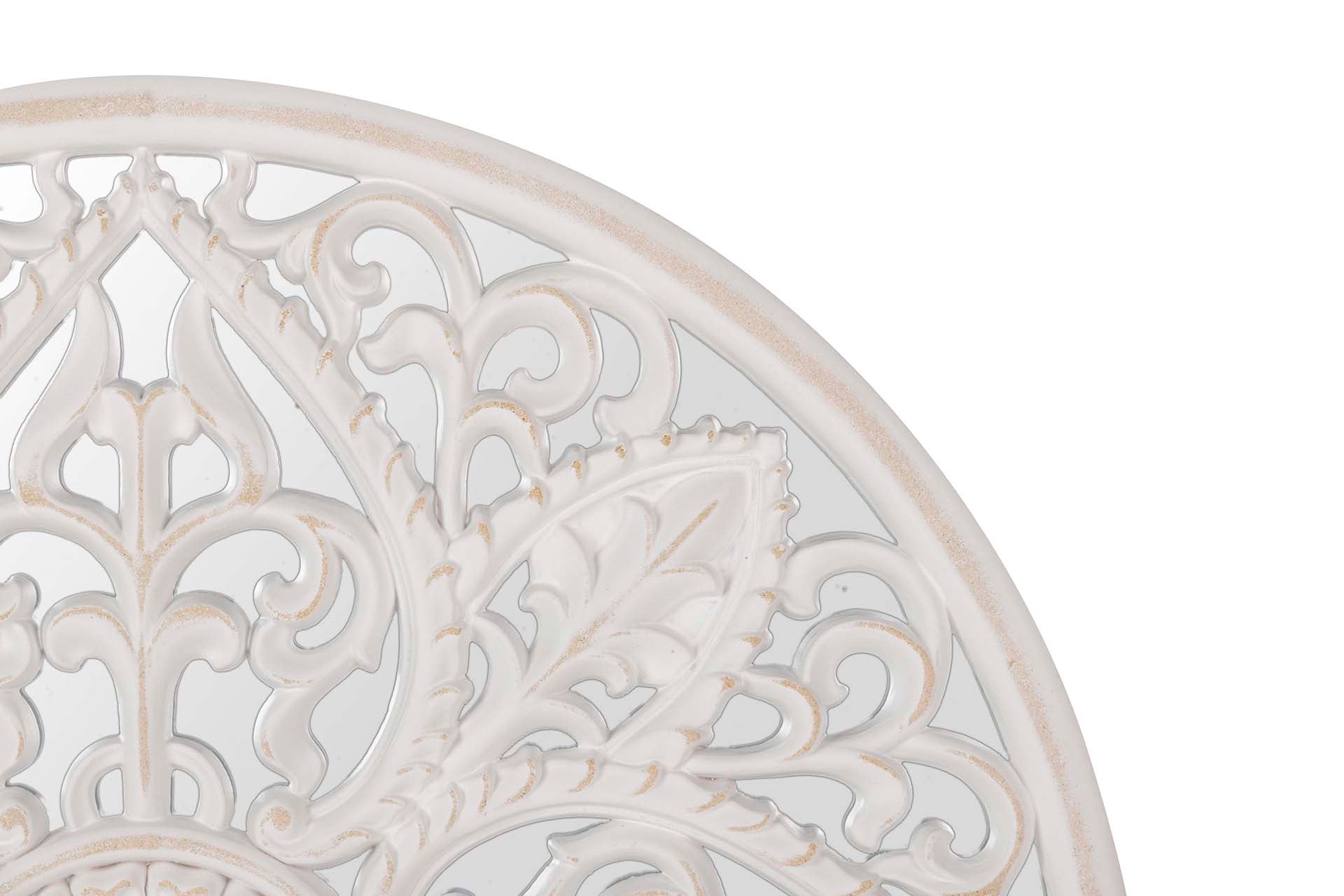 CUADRO MADERA CALADA CON ESPEJO 65x3x65 CM