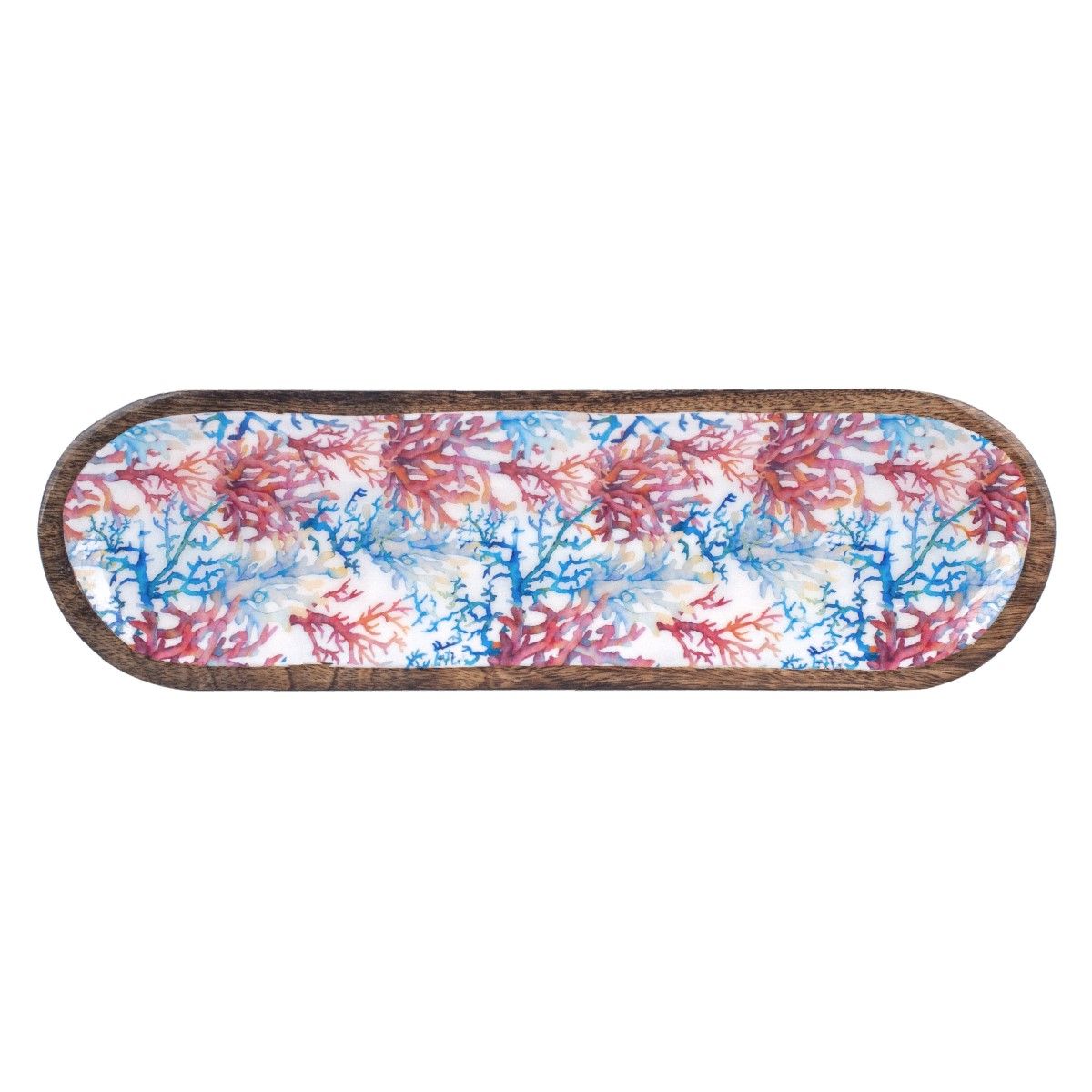 Coral Oval Tray