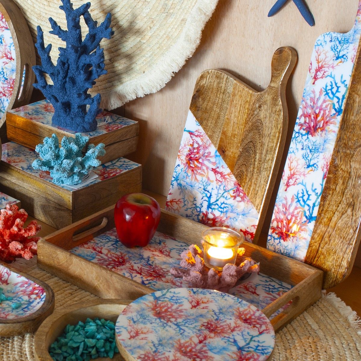 Coral Cutting Board
