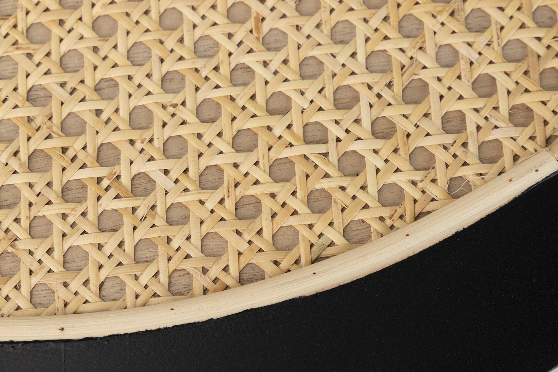 NATURAL BLACK WOOD TABLE 60x60x45 CM