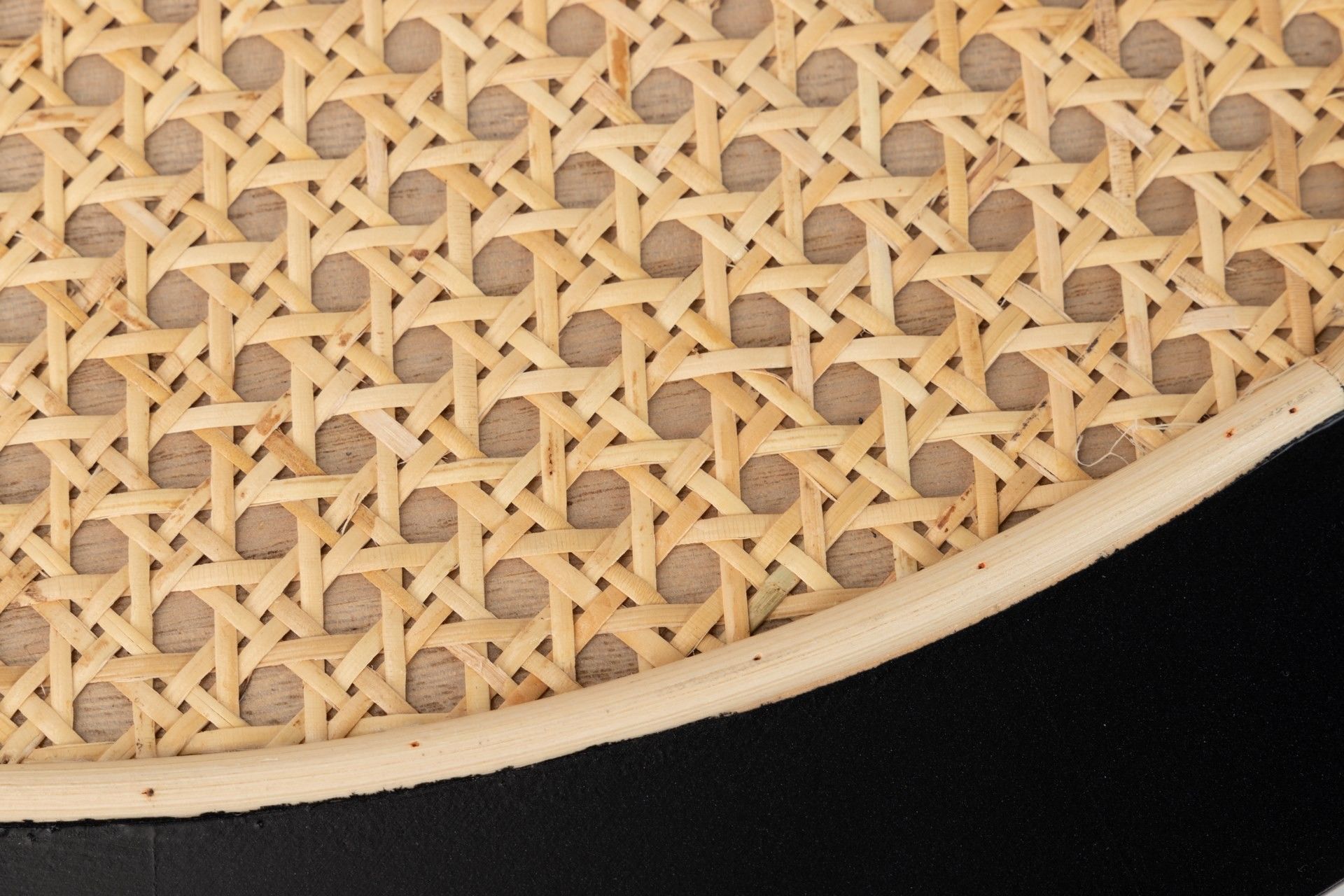 MESA DE MADEIRA PRETA NATURAL 60x60x45 CM
