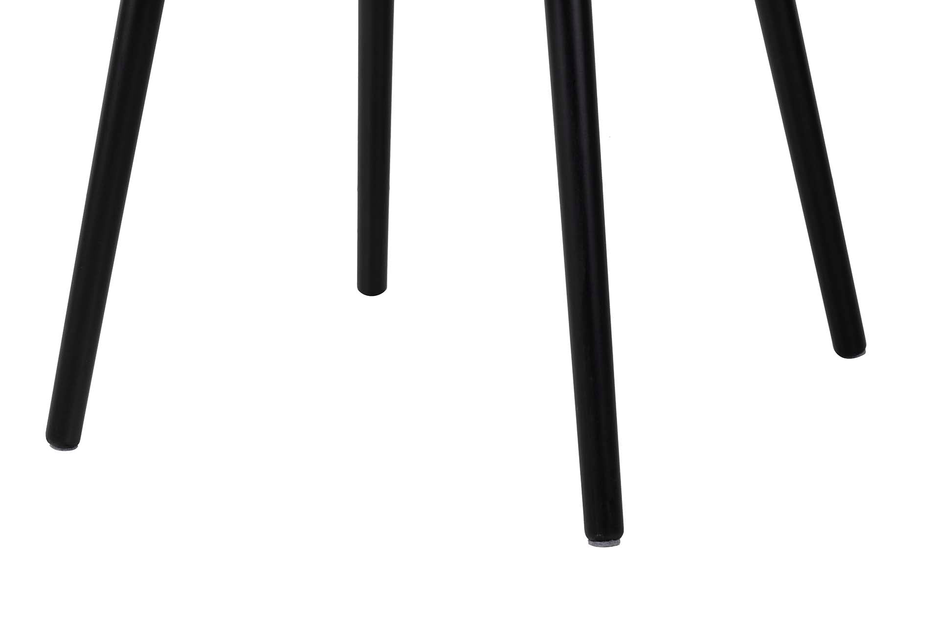 NATURAL BLACK WOOD TABLE 60x60x45 CM