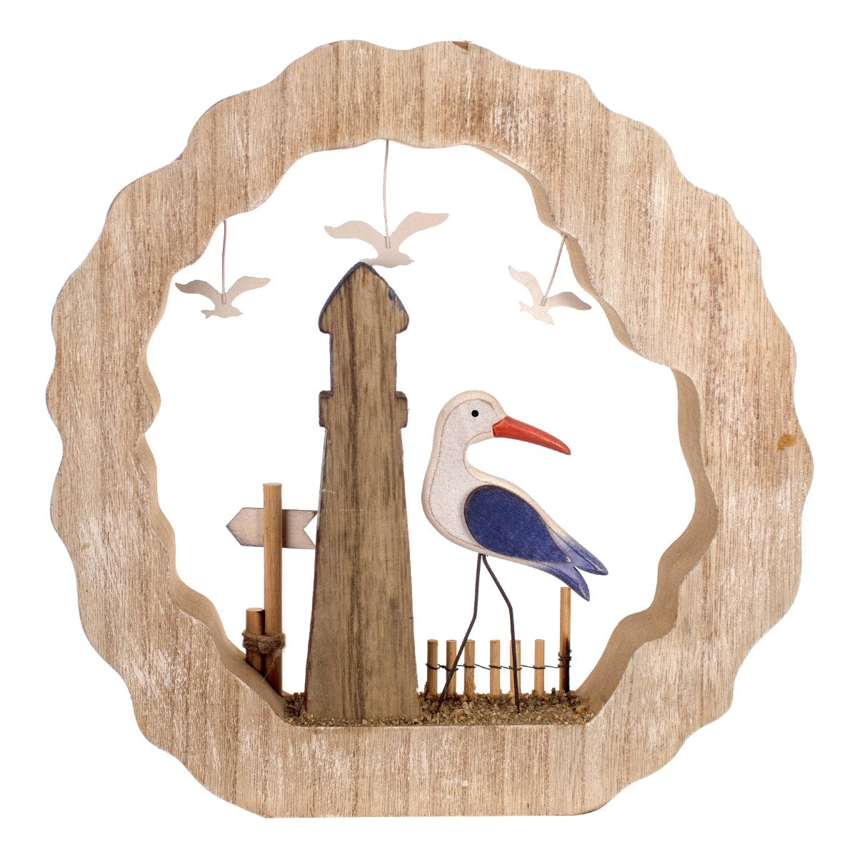 Lighthouse/Seagull Ornament