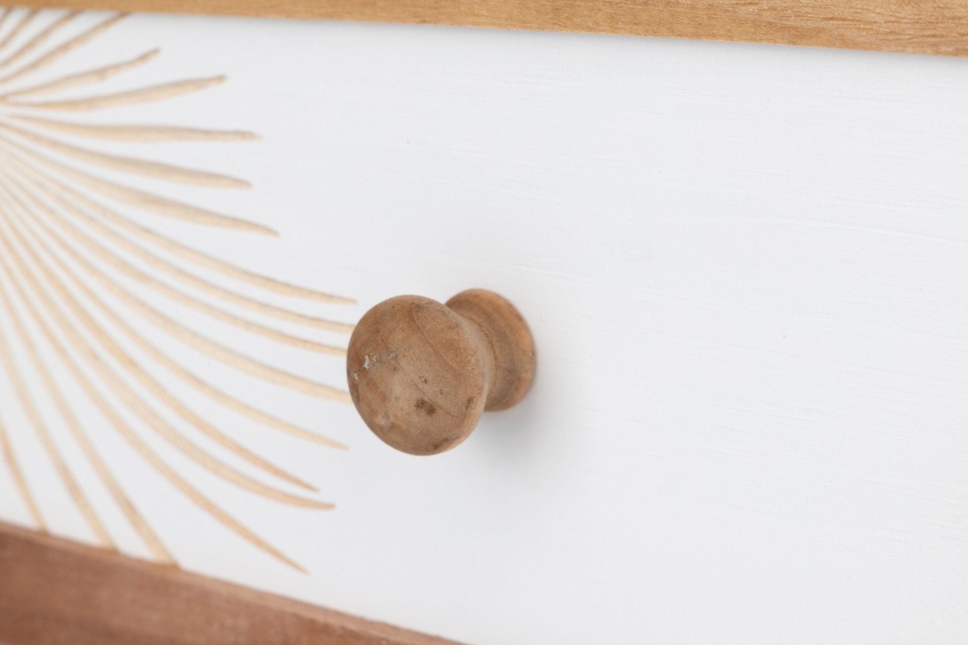 4-HOOK WOODEN COAT RACK SIZE 72x4x15 CM