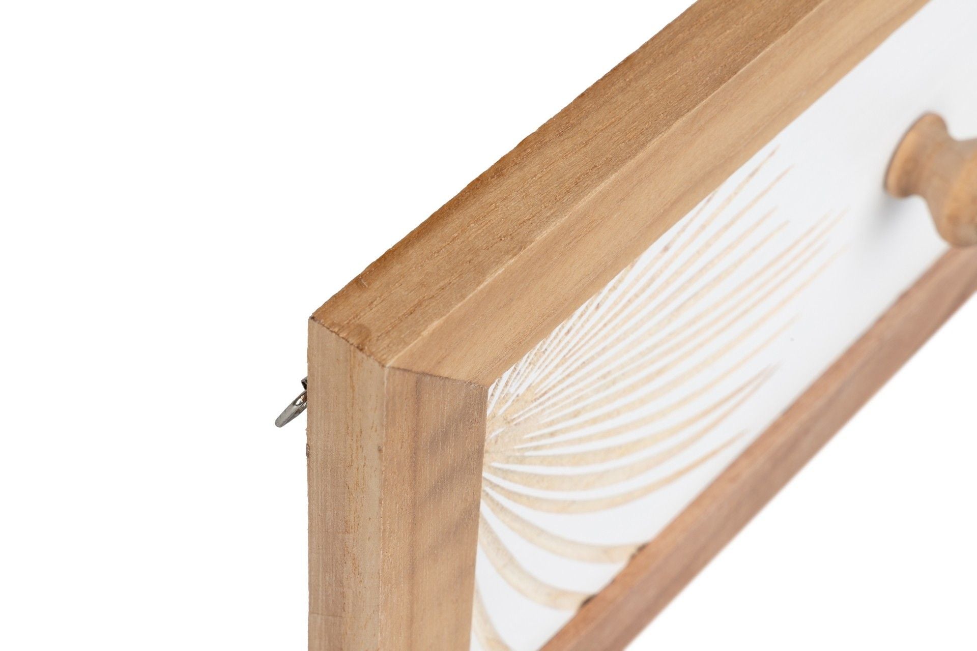 4-HOOK WOODEN COAT RACK SIZE 72x4x15 CM