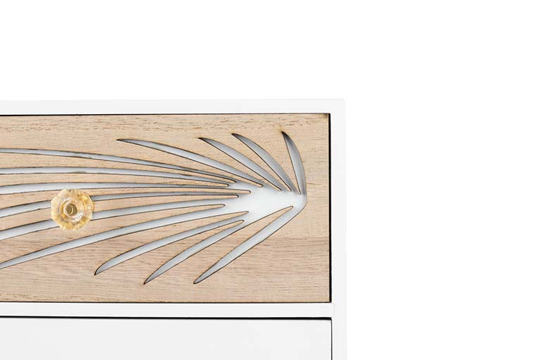 JEWELRY BOX 3 DRAWERS WOOD SIZE 24x12x29 CM