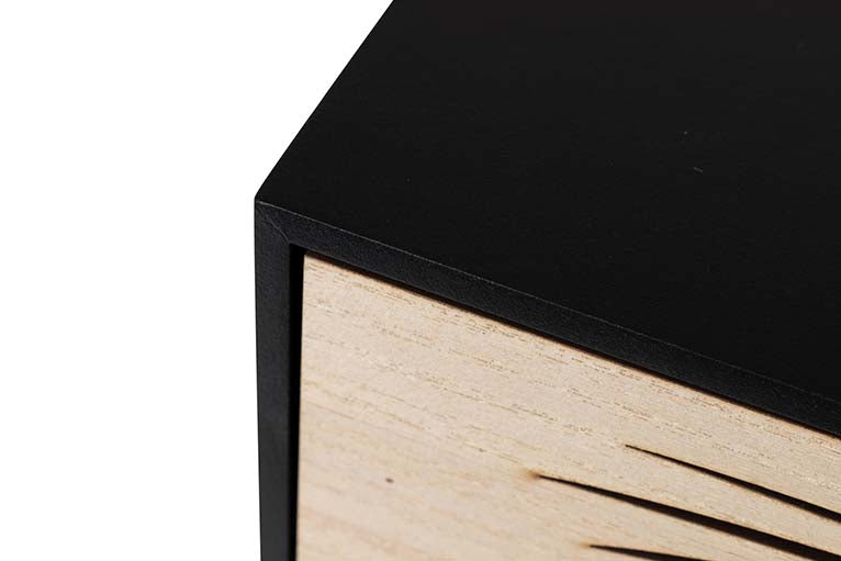 JEWELRY BOX 3 DRAWERS WOOD SIZE 24x12x29 CM