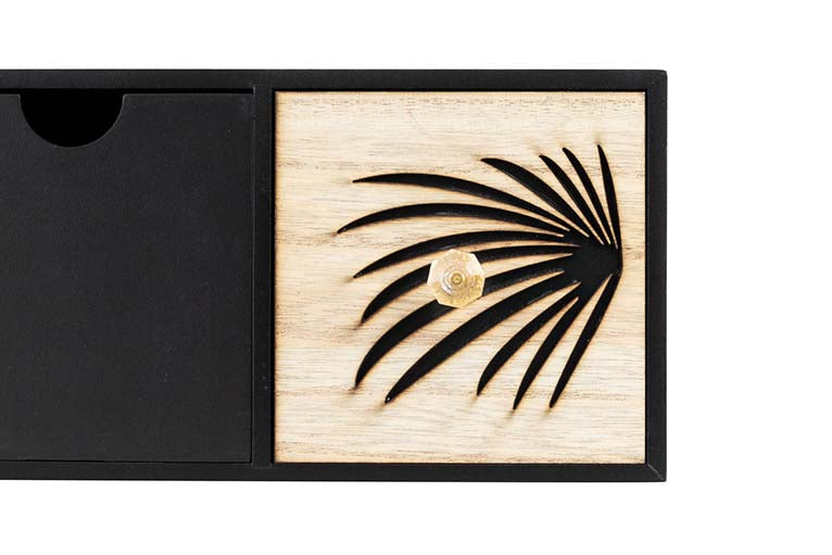 JEWELRY BOX 3 DRAWERS WOOD SIZE 40x12x14 CM