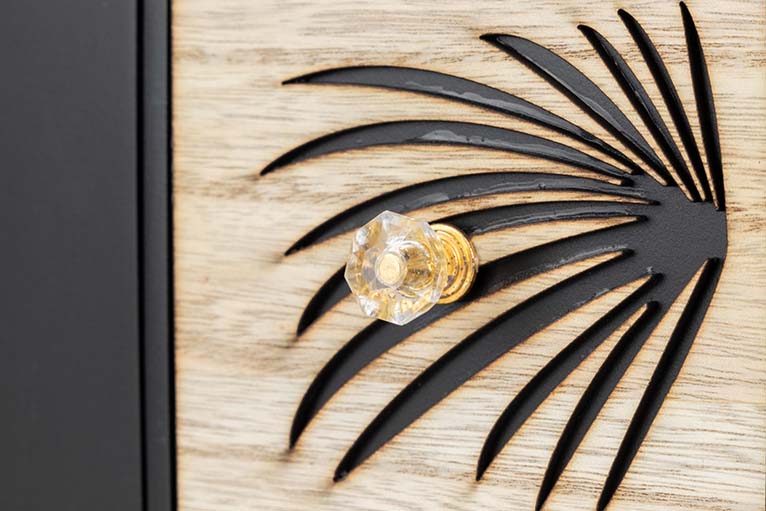 JEWELRY BOX 3 DRAWERS WOOD SIZE 40x12x14 CM