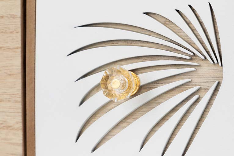 JEWELRY BOX 3 DRAWERS WOOD SIZE 40x12x14 CM