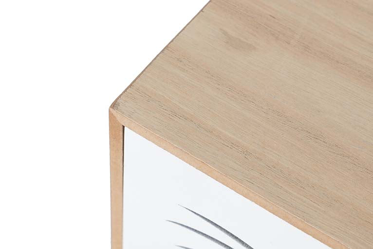 JEWELRY BOX 3 DRAWERS WOOD SIZE 40x12x14 CM