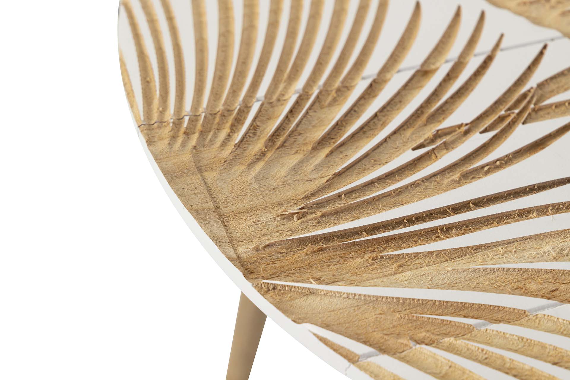 WOODEN SIDE TABLE SIZE 60x60x45 CM