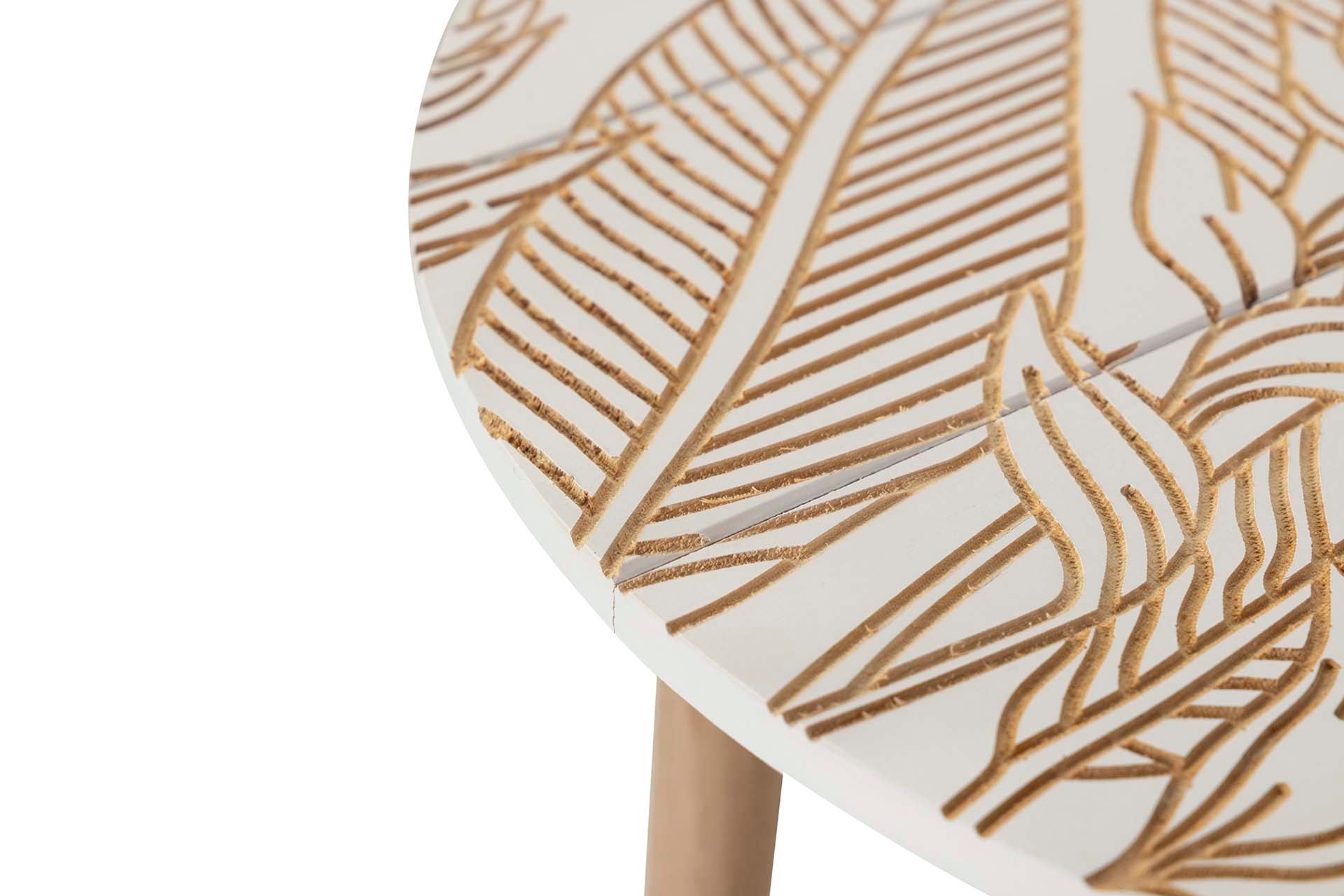 WOODEN SIDE TABLE SIZE 45x45x50 CM