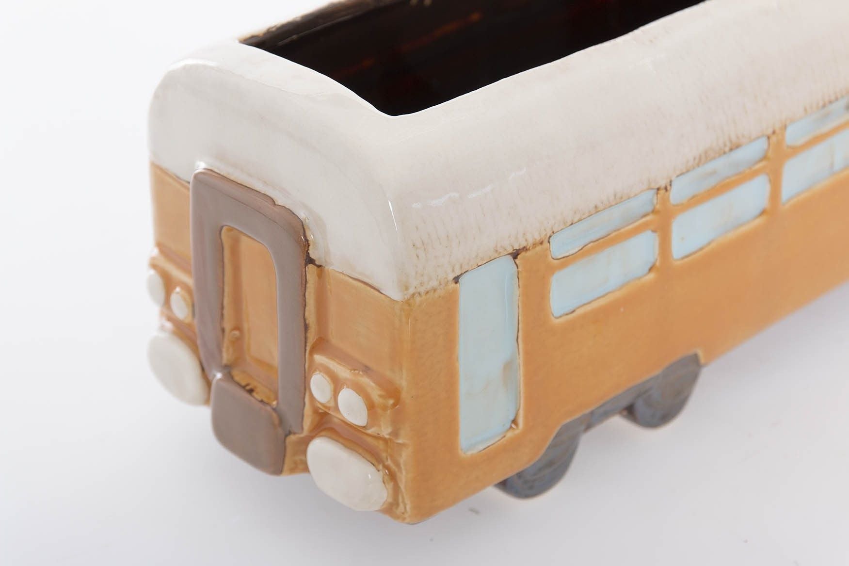 TREN CERAMICA CON MACETERO 32x11x12 CM - Min.2 uds