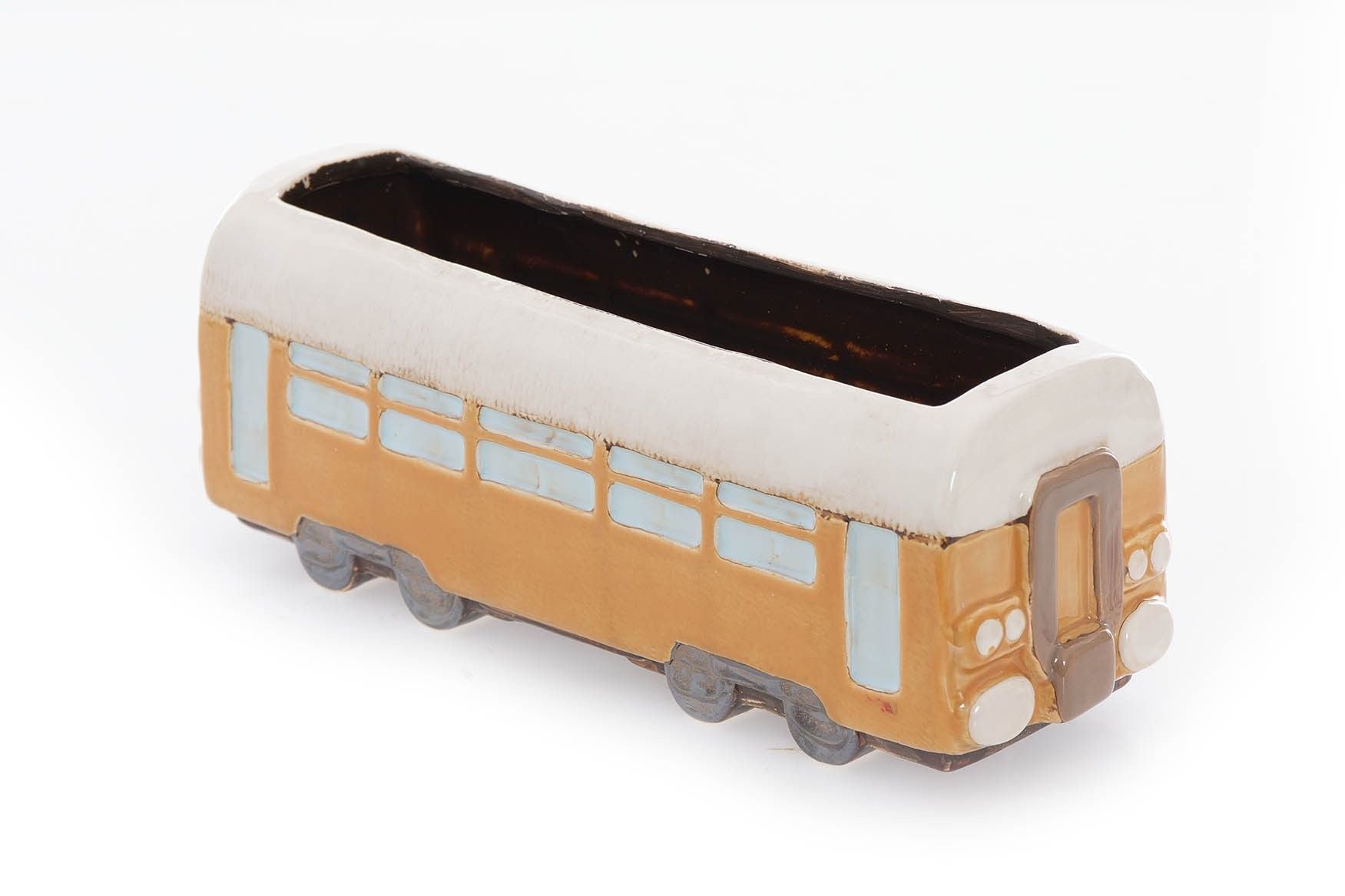 TREN CERAMICA CON MACETERO 32x11x12 CM - Min.2 uds