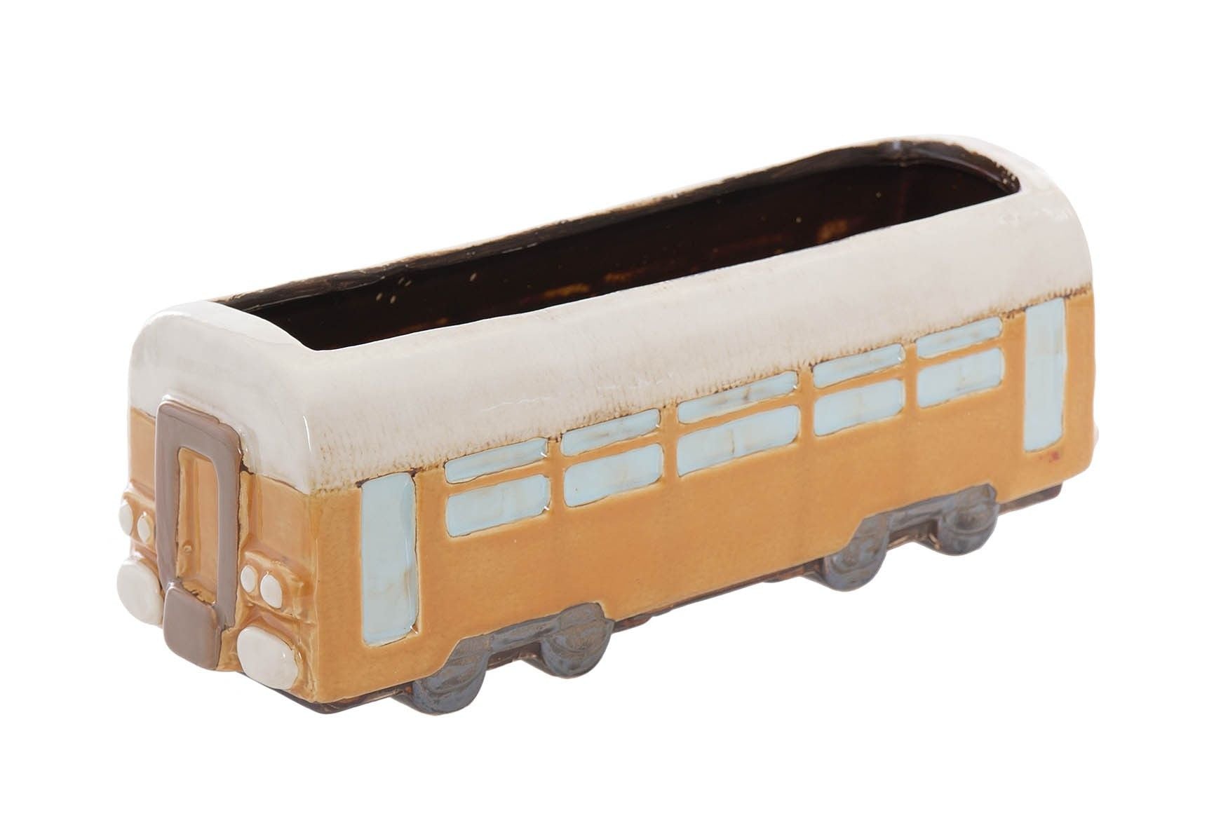 TREN CERAMICA CON MACETERO 32x11x12 CM - Min.2 uds