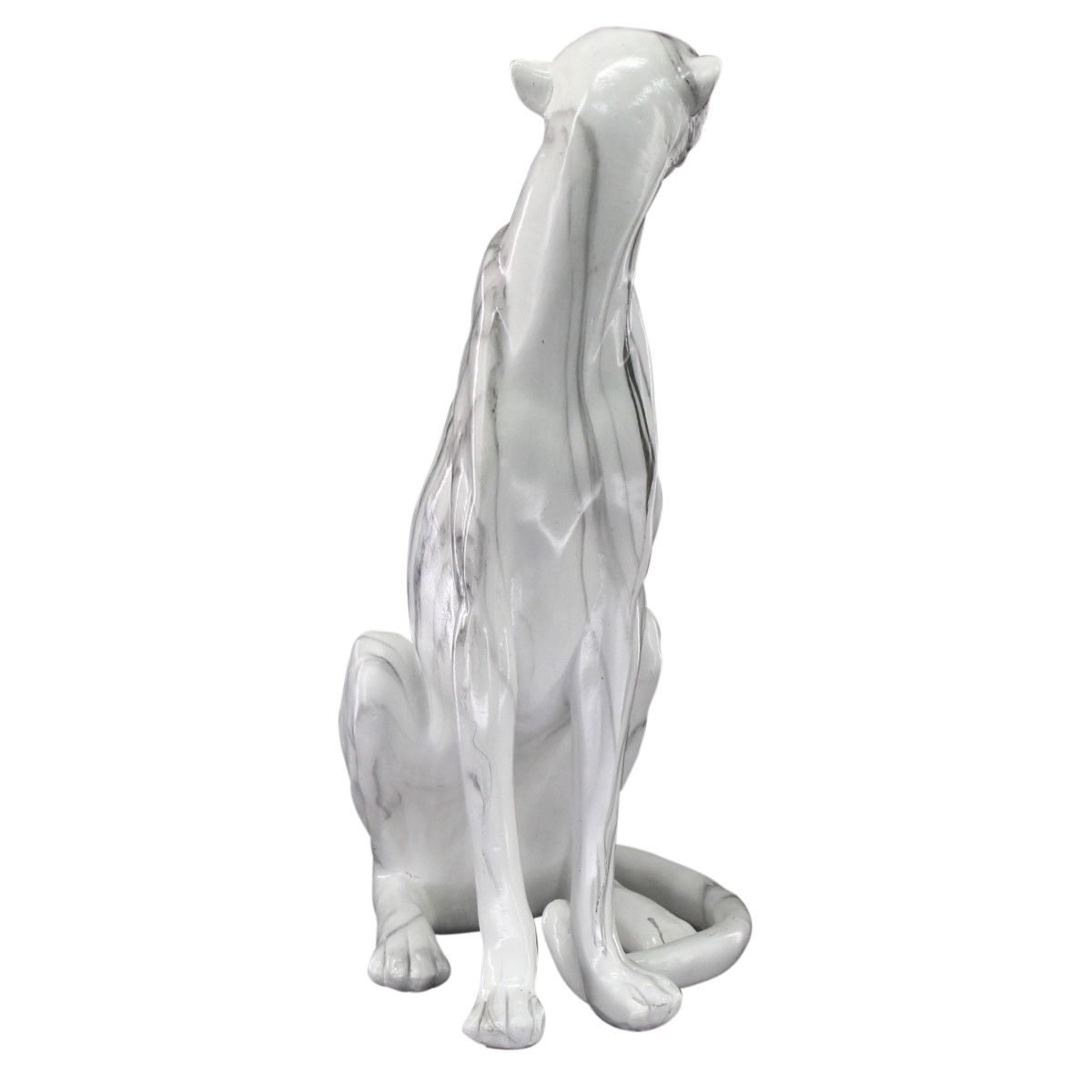 Marble Sitting Leopard