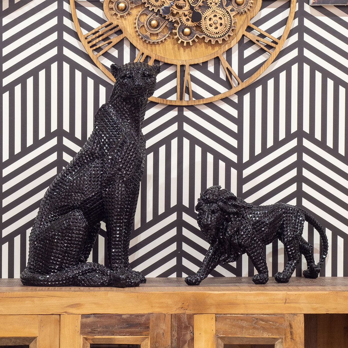 Matte Black Lion