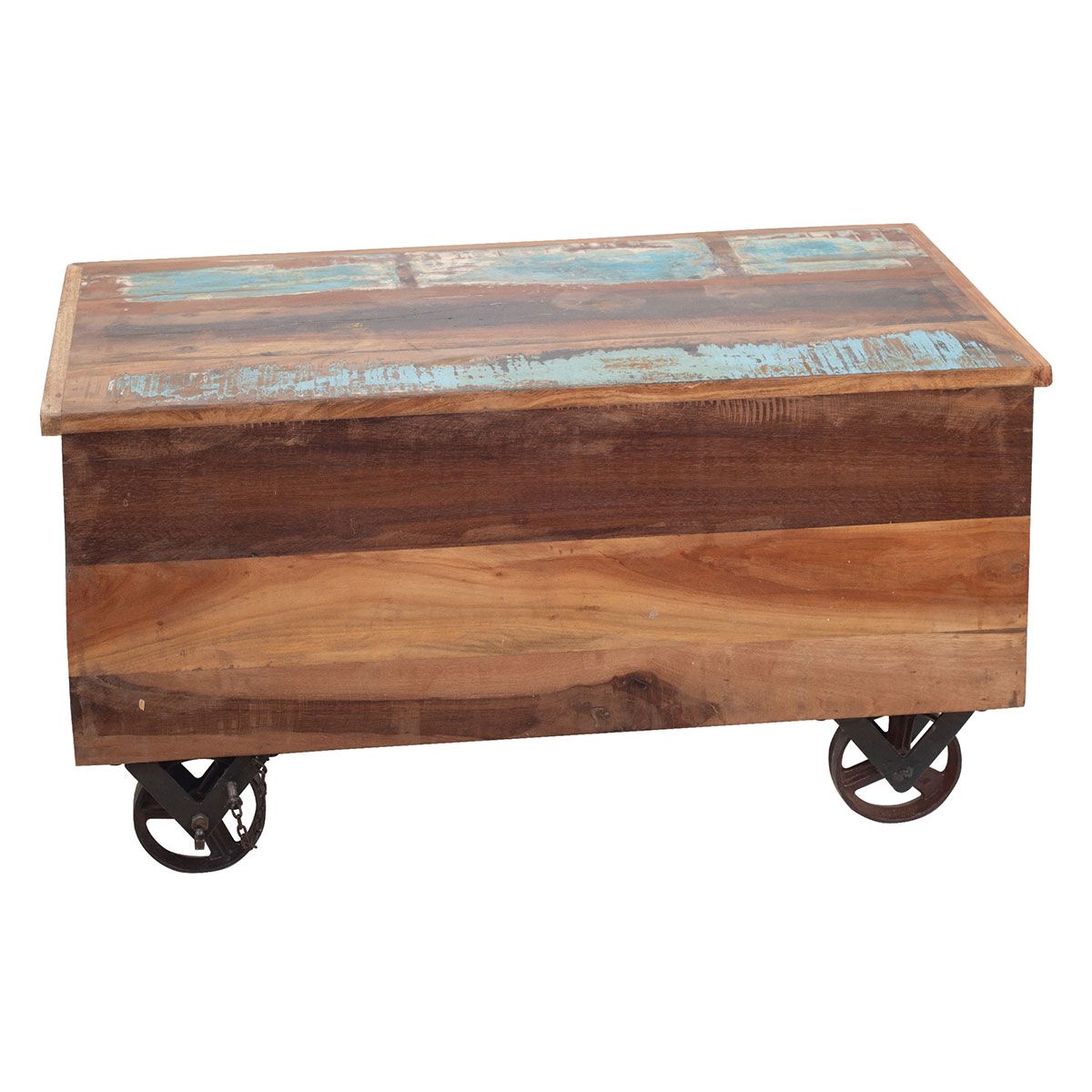 Mesa pequena com rodas e 5 gavetas