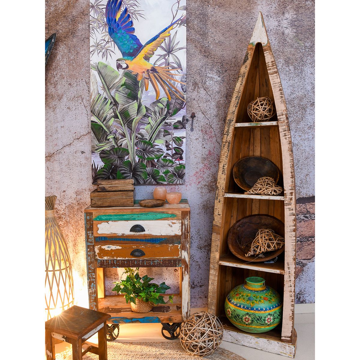 Prateleira para canoa 50x190cm