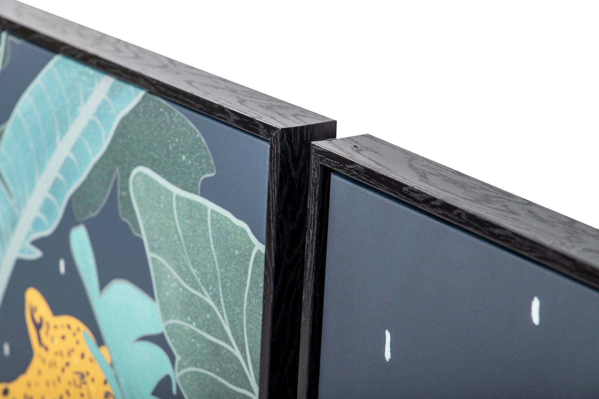 SET OF 2 SILKSCREEN TIGER PAINTINGS WITH FRAME 60x4x60 CM