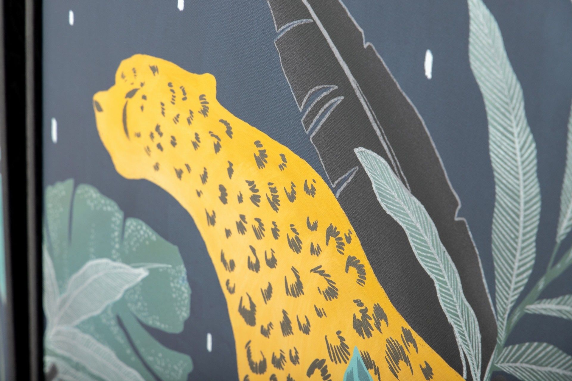 SET OF 2 SILKSCREEN TIGER PAINTINGS WITH FRAME 60x4x60 CM