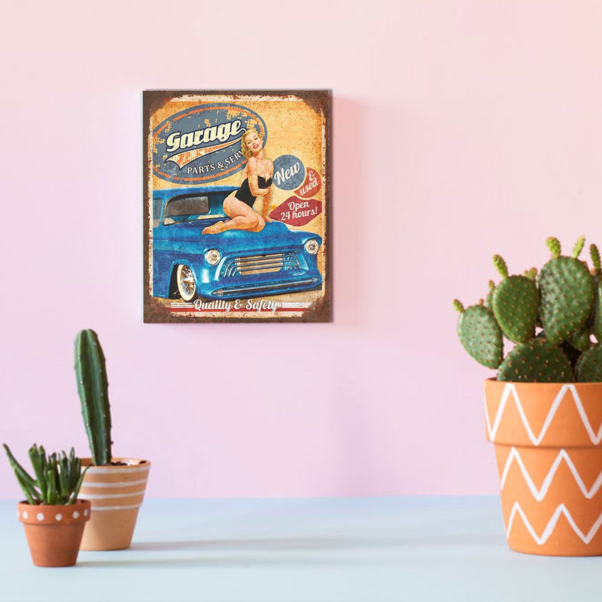 Placa Pared Garage