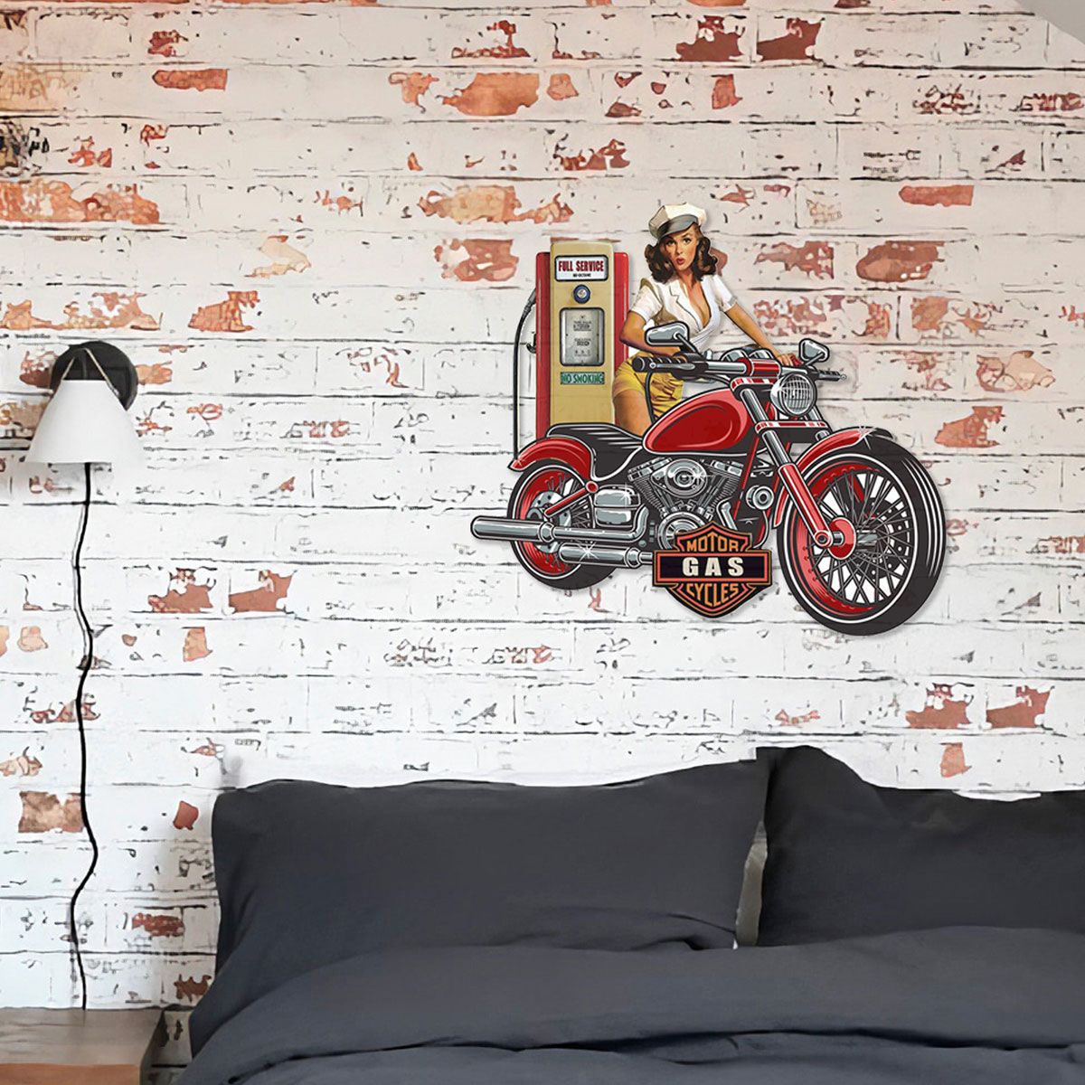 Placa Pared Chica Moto Gasol.