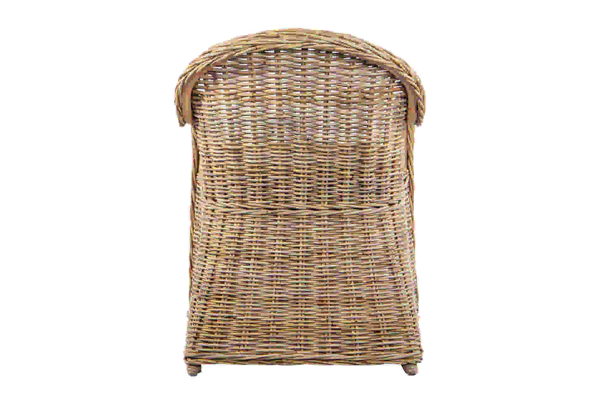 POLTRONA COM ALMOFADA BEGE RATTAN NATURAL 60x57x85 CM