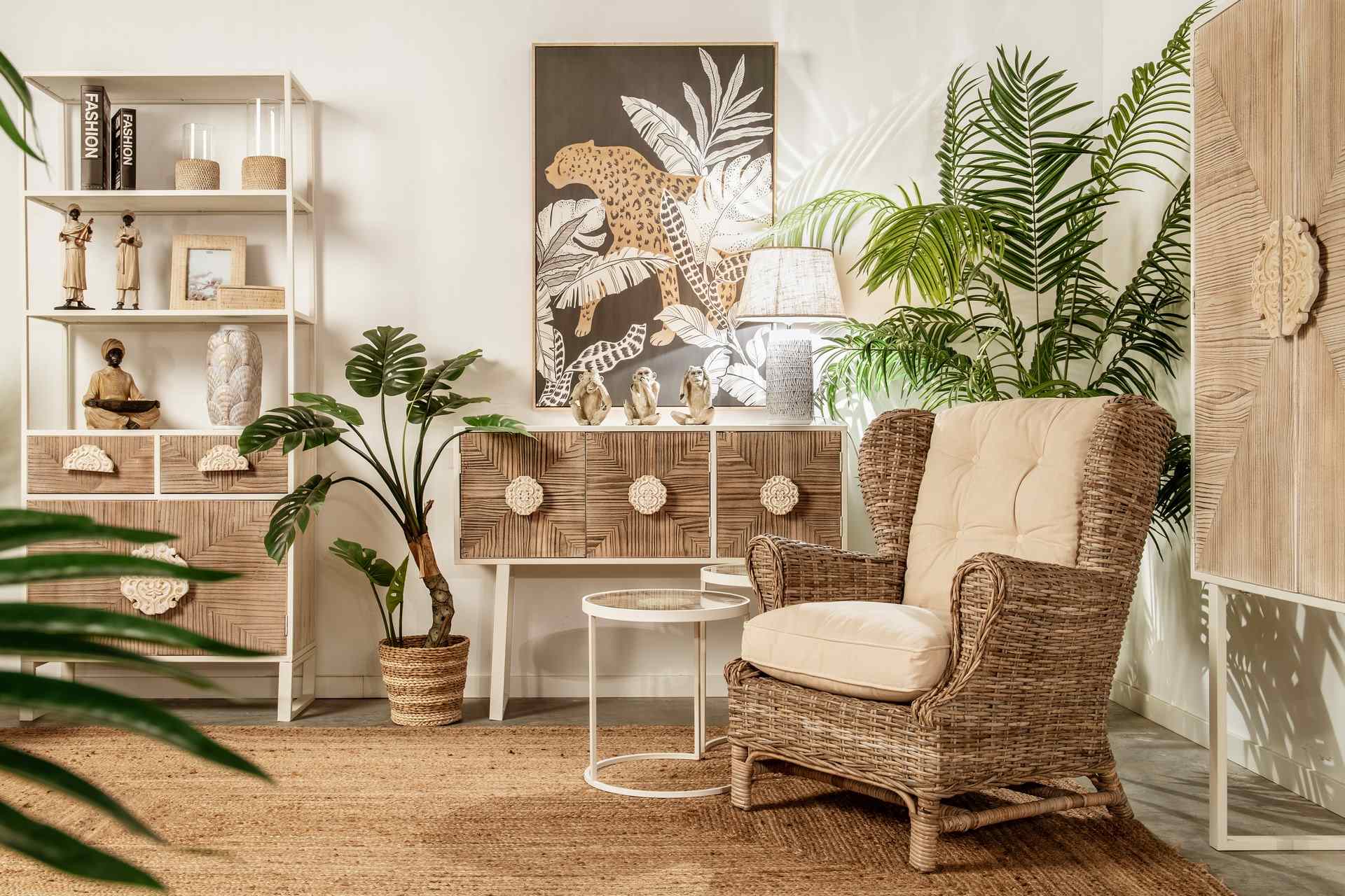 SILLON RATAN CON COJIN 83x78x95 CM