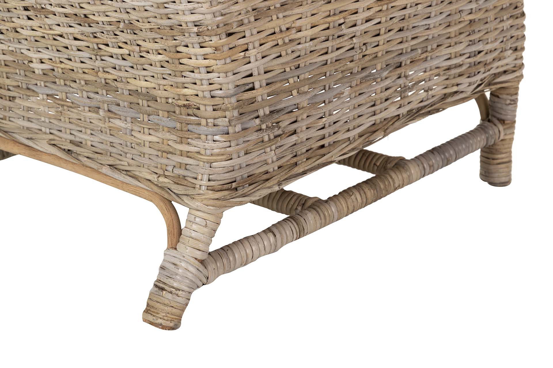 RATTAN ARMCHAIR WITH CUSHION 83x78x95 CM