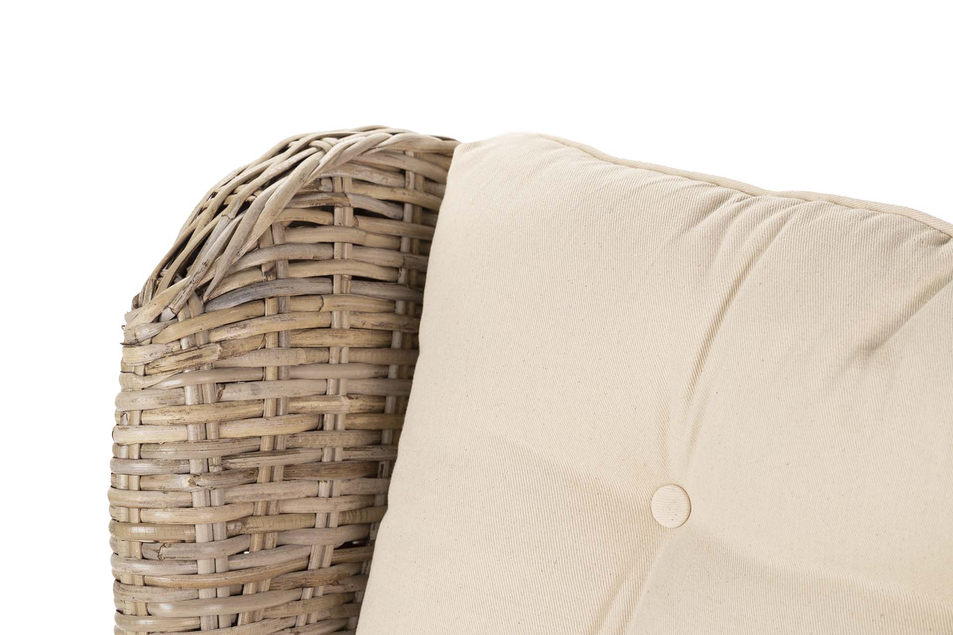 RATTAN ARMCHAIR WITH CUSHION 83x78x95 CM