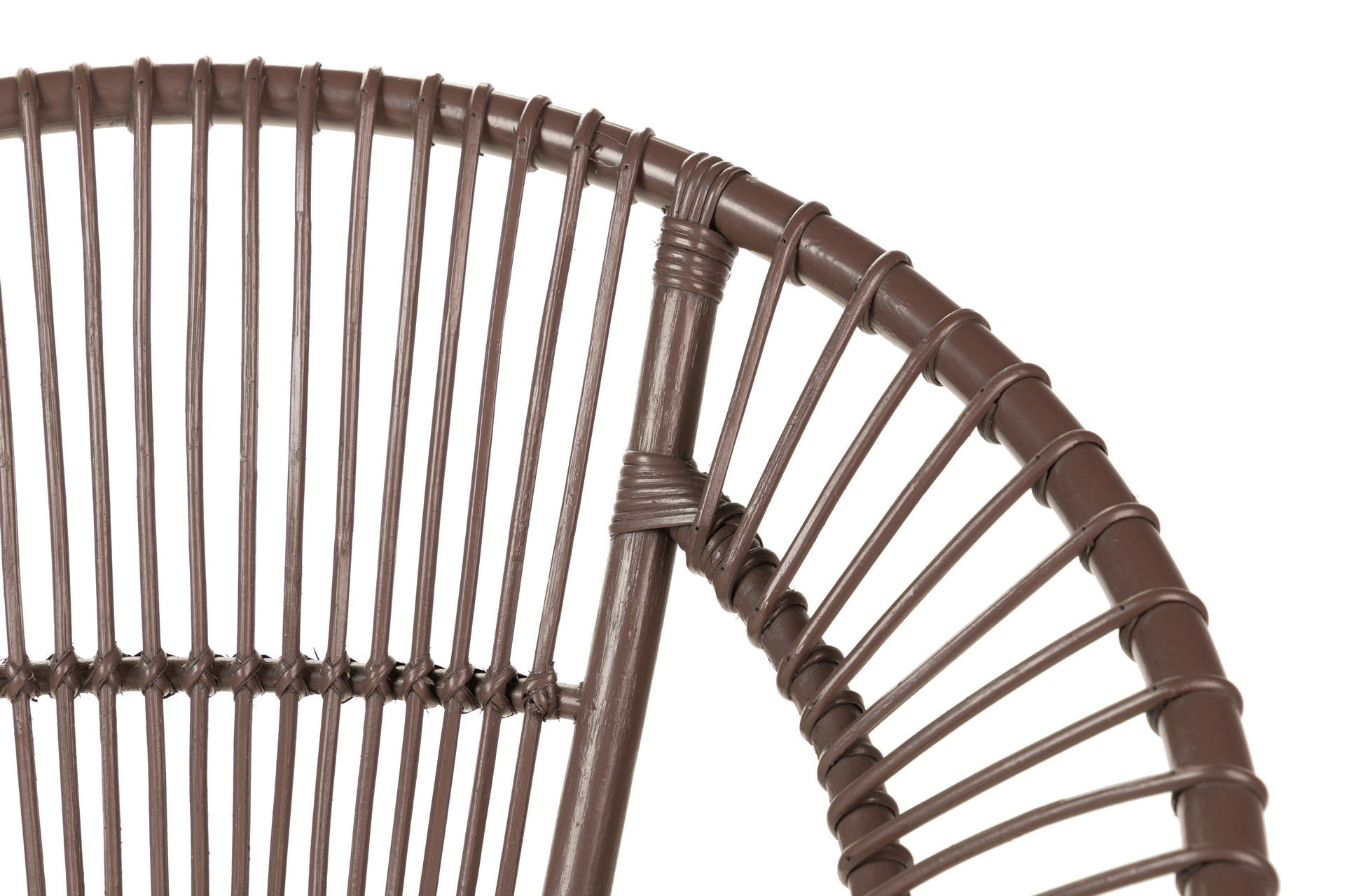 SILLA RATTAN METAL COJIN BLANCO 72x60x87 CM