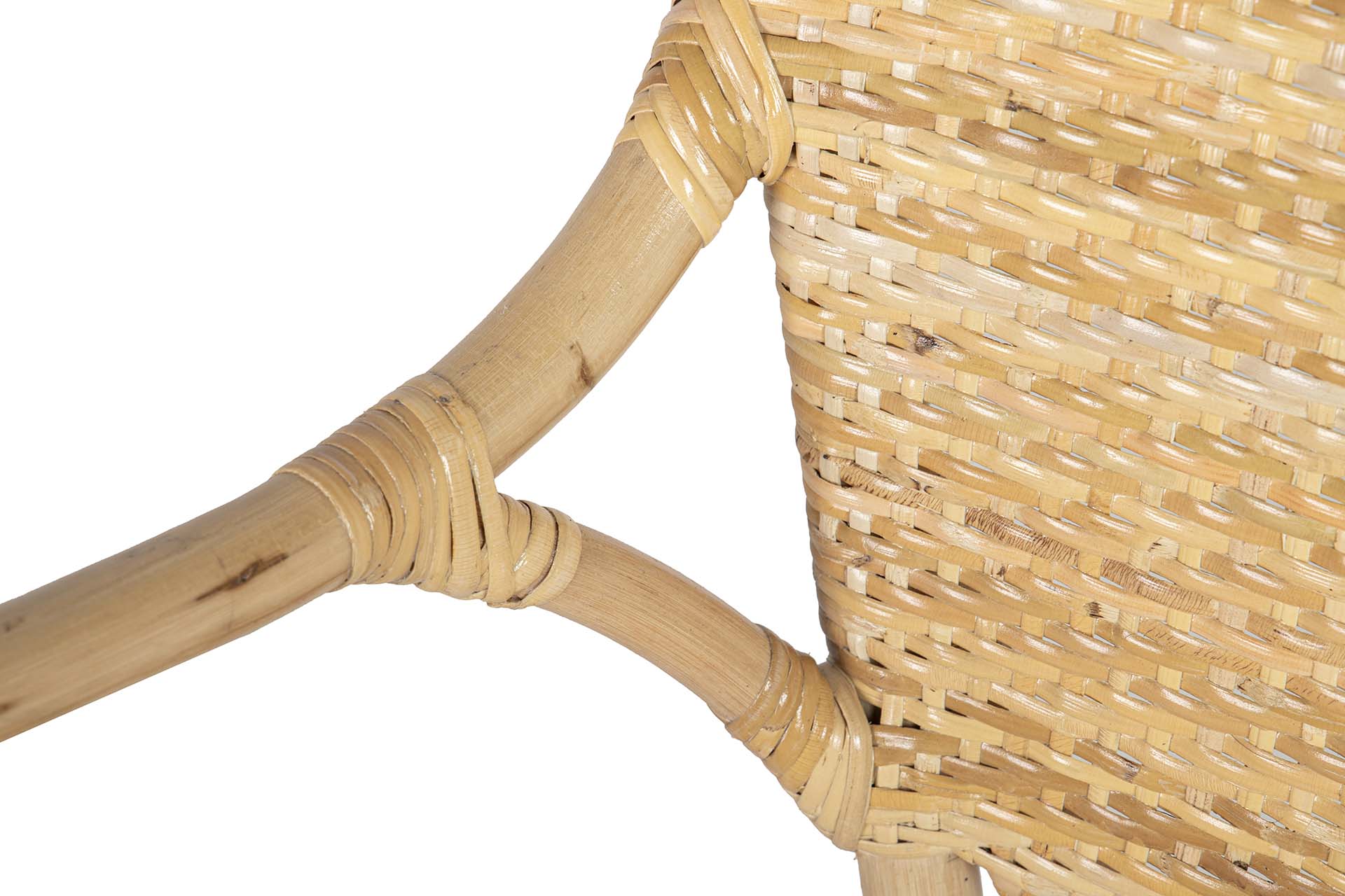 BROWN RATTAN CHAIR 60x55x92 CM