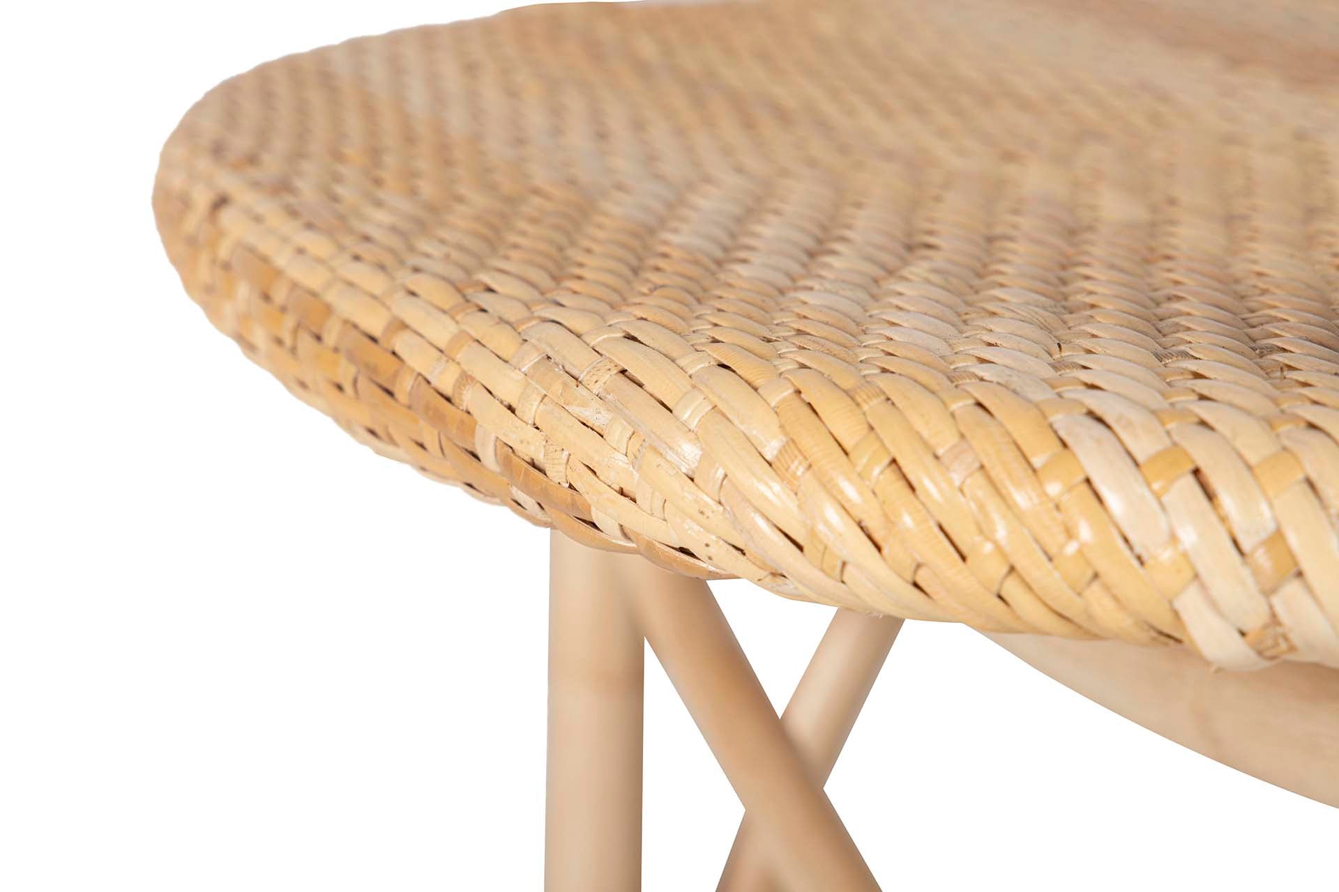BROWN RATTAN CHAIR 60x55x92 CM