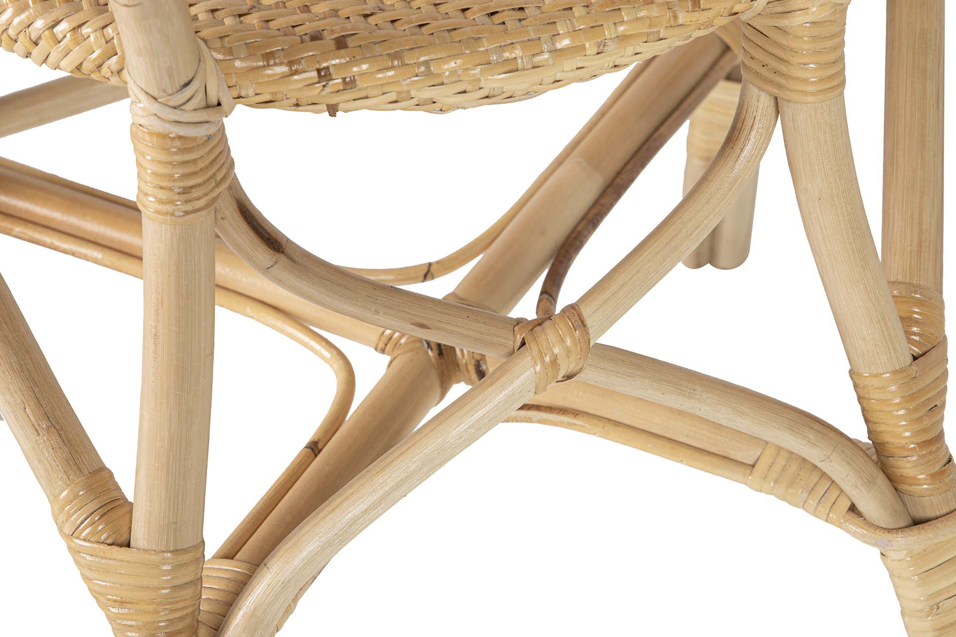 BROWN RATTAN CHAIR 60x55x92 CM