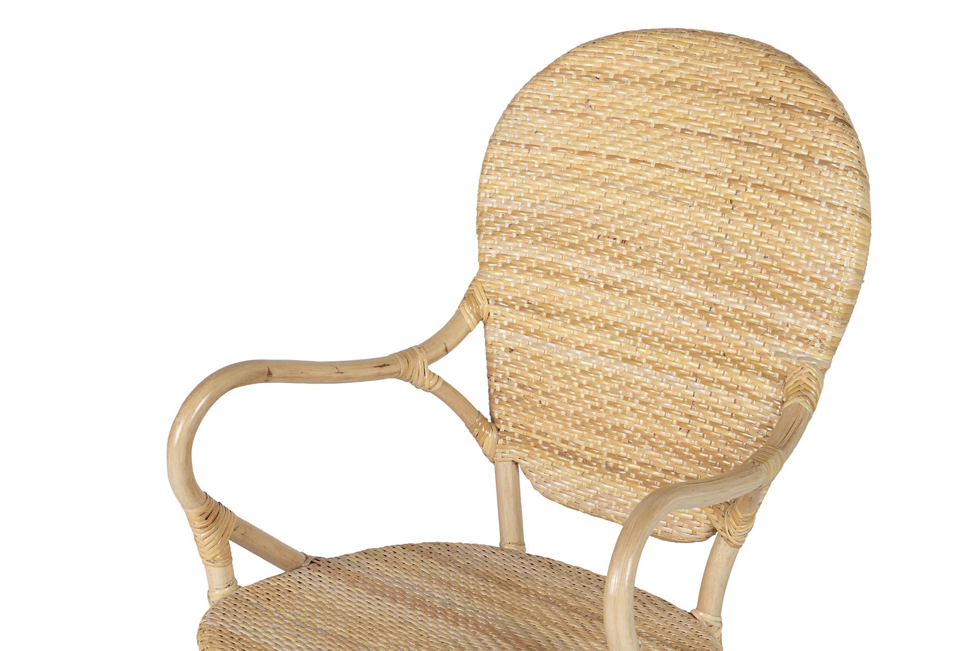BROWN RATTAN CHAIR 60x55x92 CM