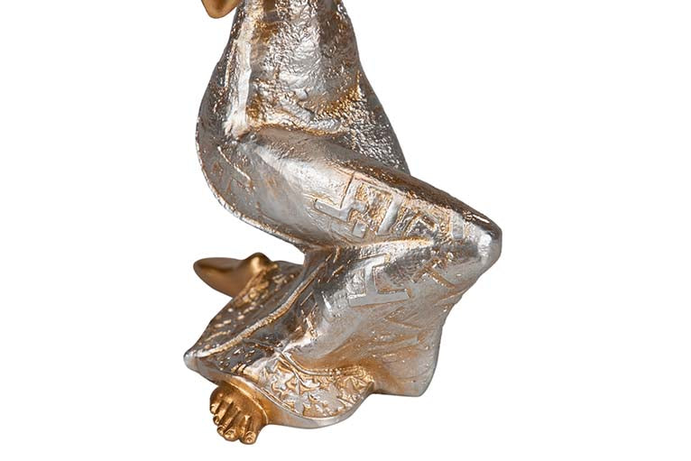 FIGURA MASSAI CON NIÑO RESINA 14x10x24 CM