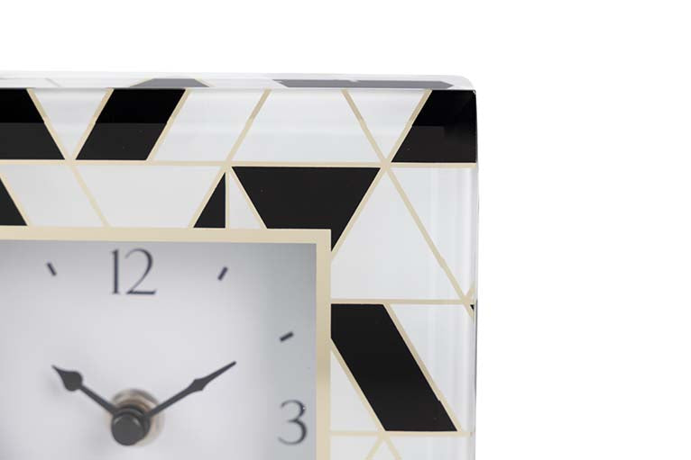 RELOJ CRISTAL IMPRESION FOIL 15x5x15 CM