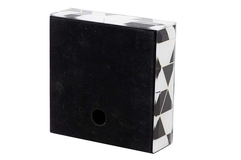 RELOJ CRISTAL IMPRESION FOIL 15x5x15 CM