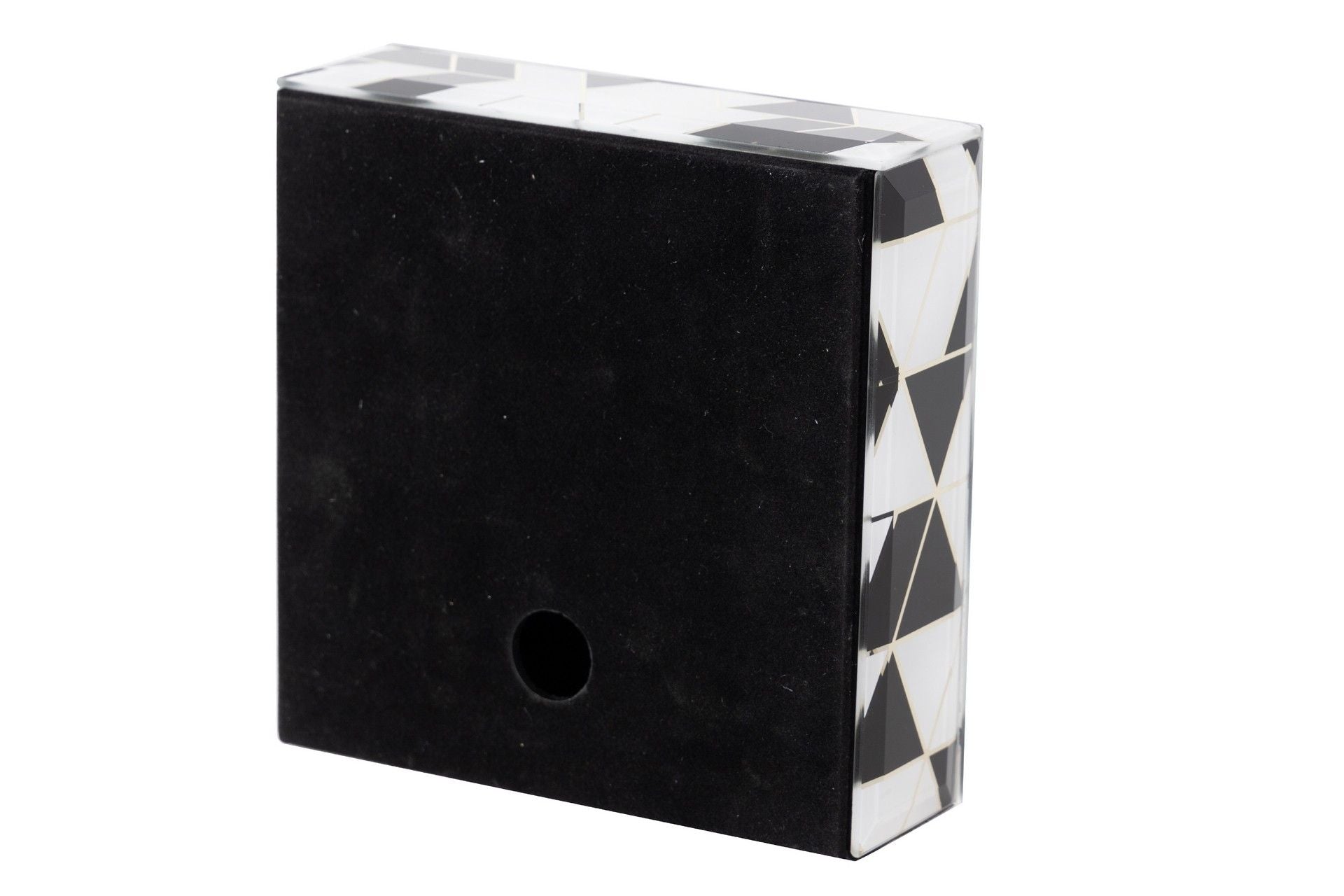 RELOJ CRISTAL IMPRESION FOIL 15x5x15 CM